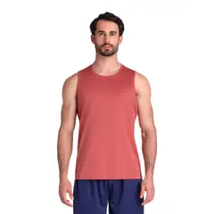OLYMPIKUS - POLERA ESSENTIAL SIN MANGAS ROJIZA HOMBRE