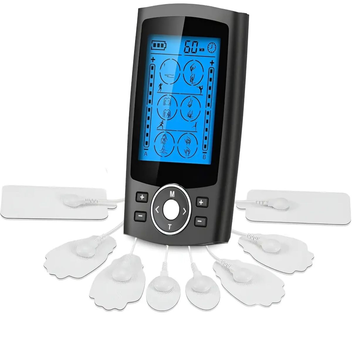 GENERICO - Electroestimulador Muscular Con 36 Modos 8 Almohadillas