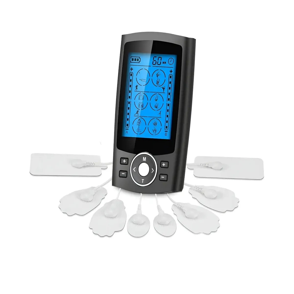 GENERICO - Electroestimulador Muscular Con 36 Modos 8 Almohadillas
