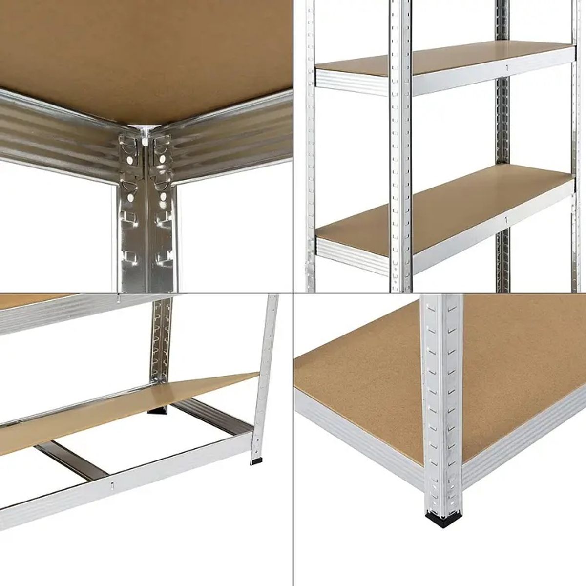 GENERICO - Estante Rack Metálico Galvanizado 180 X 90 X 40 cm de 5 Niveles