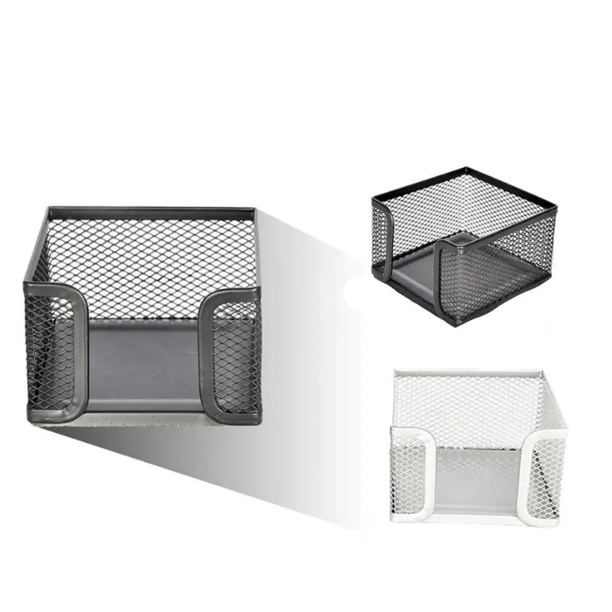 GENERICO - Portanotas de Malla Metálica 9.5 cm - Porta Tacos de Escritorio Colores Surtidos