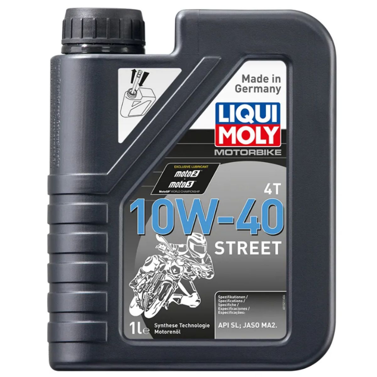 LIQUI MOLY - Aceite 10w40 Street Liqui Moly Sintético Motorbike 4T 1L