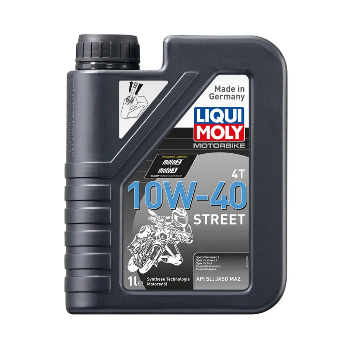 LIQUI MOLY - Aceite 10w40 Street Liqui Moly Sintético Motorbike 4T 1L