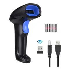 GENERICO - Lector Escáner De Código De Barras Inalámbrico 2.4g Pistola Color Negro Tipo de conector del cable USB BELUG