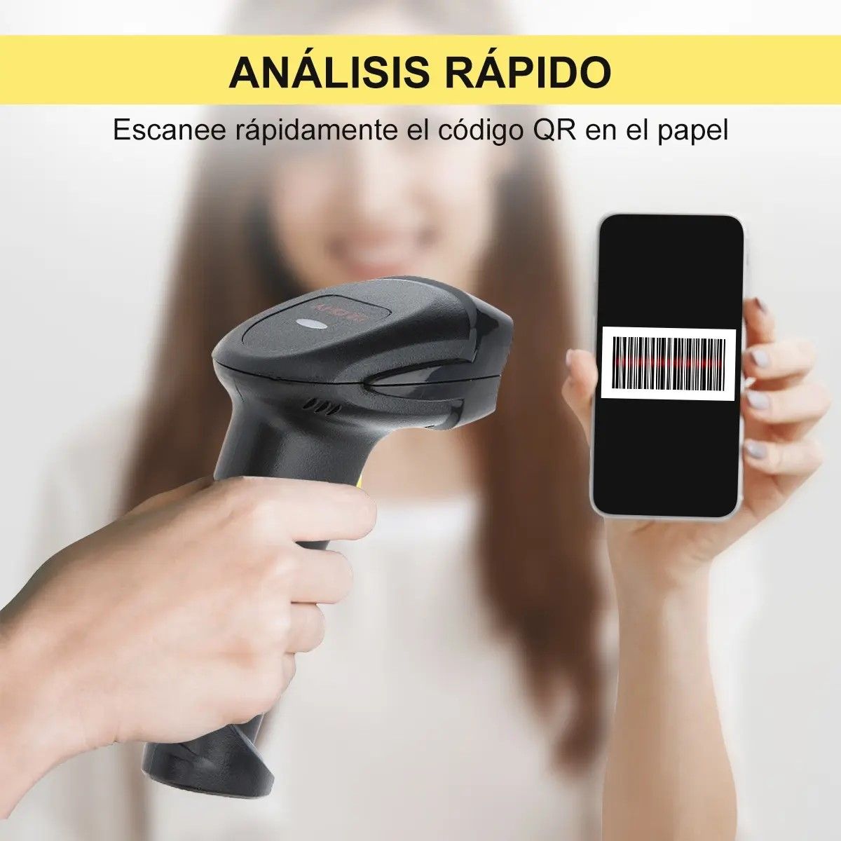GENERICO - Lector Código Barra Láser Puerto Usb Pistola BELUG