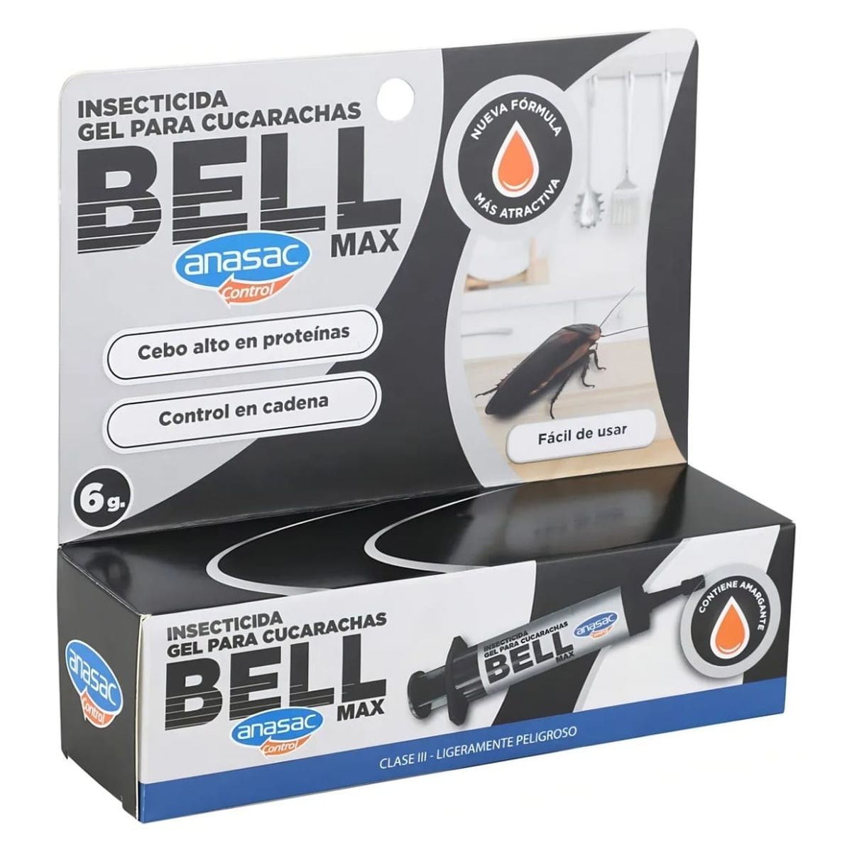 ANASAC - Insecticida Gel Para Cucarachas. Bell Max  6gr.
