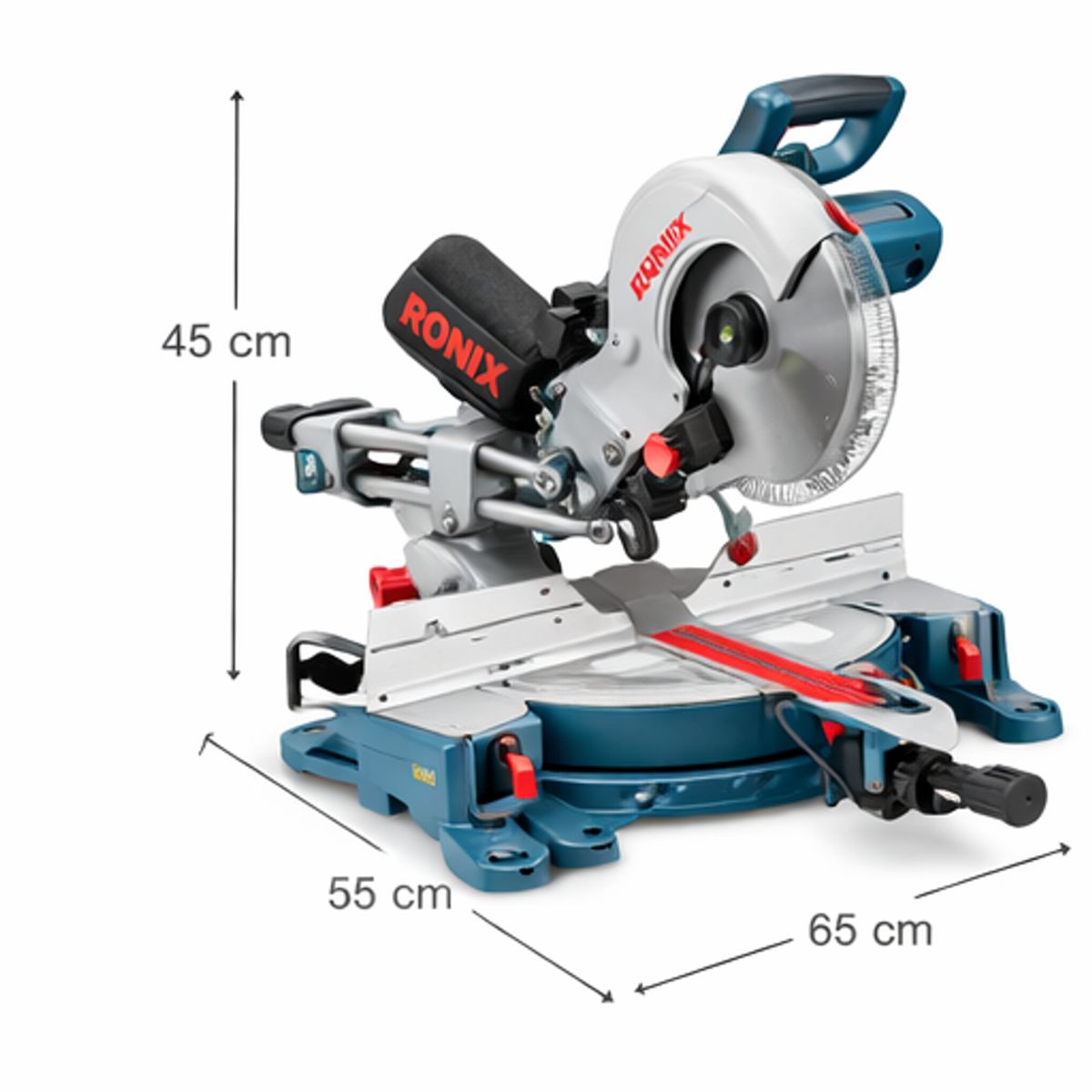 GENERICO - Ingleteadora Telescópica Ronix 5303 12" 2000W Bajo Ruido