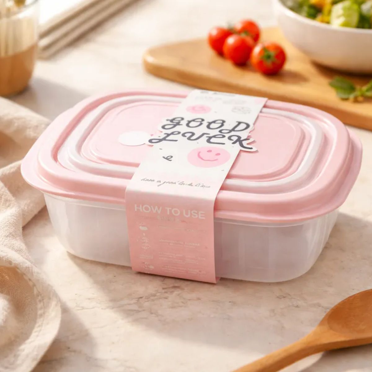 GENERICO - Set 3 Contenedores Alimentos Plásticos Herméticos Con Válvula