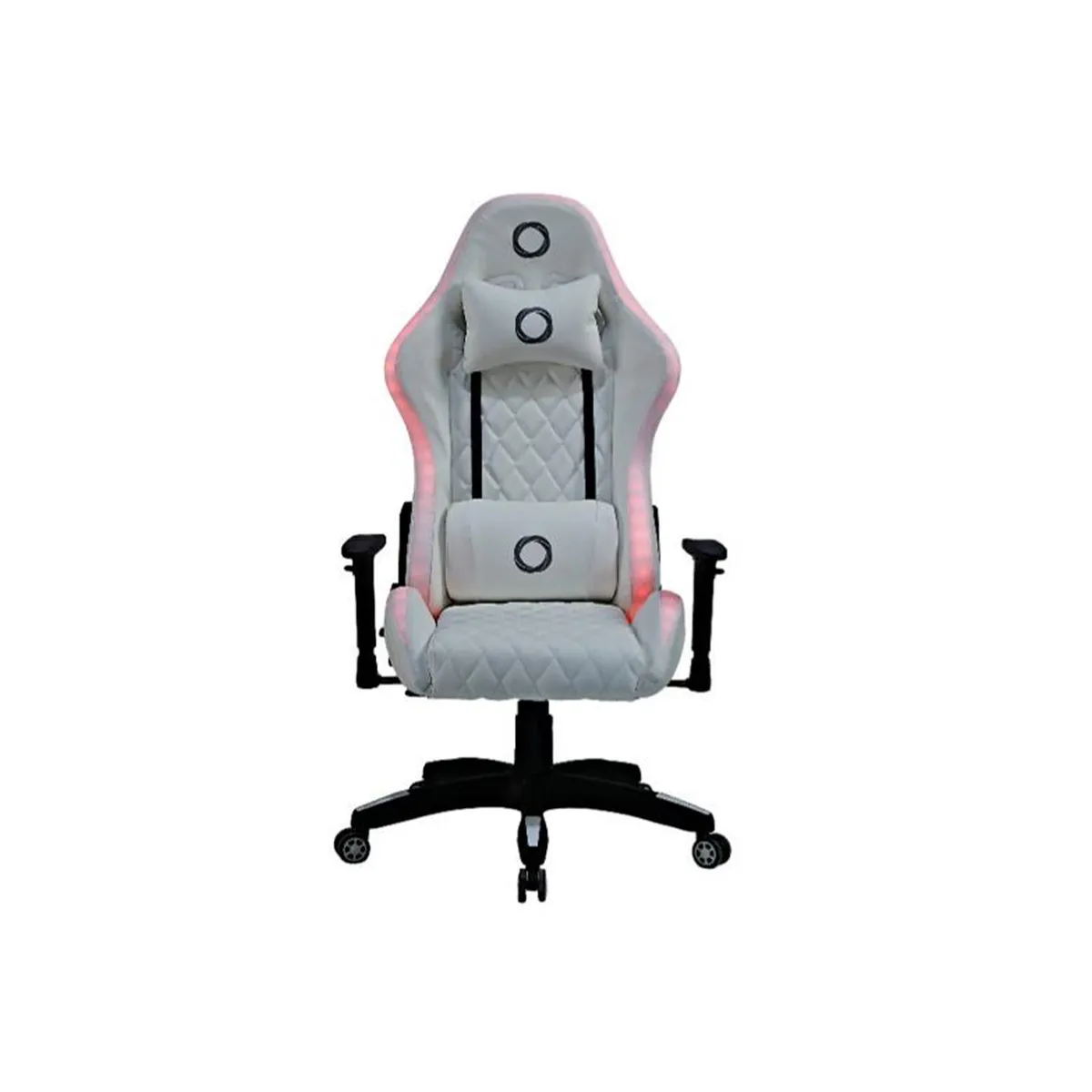 NIBIO - Silla Gamer Nibio Pro RGB con Control Remoto Apoyabrazos 2D Reclinable Blanca