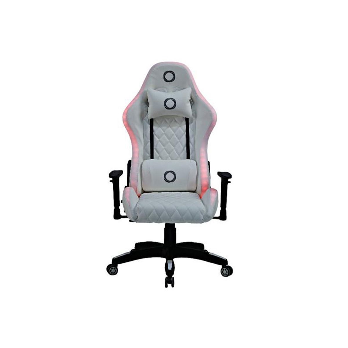 NIBIO - Silla Gamer Nibio Pro RGB con Control Remoto Apoyabrazos 2D Reclinable Blanca