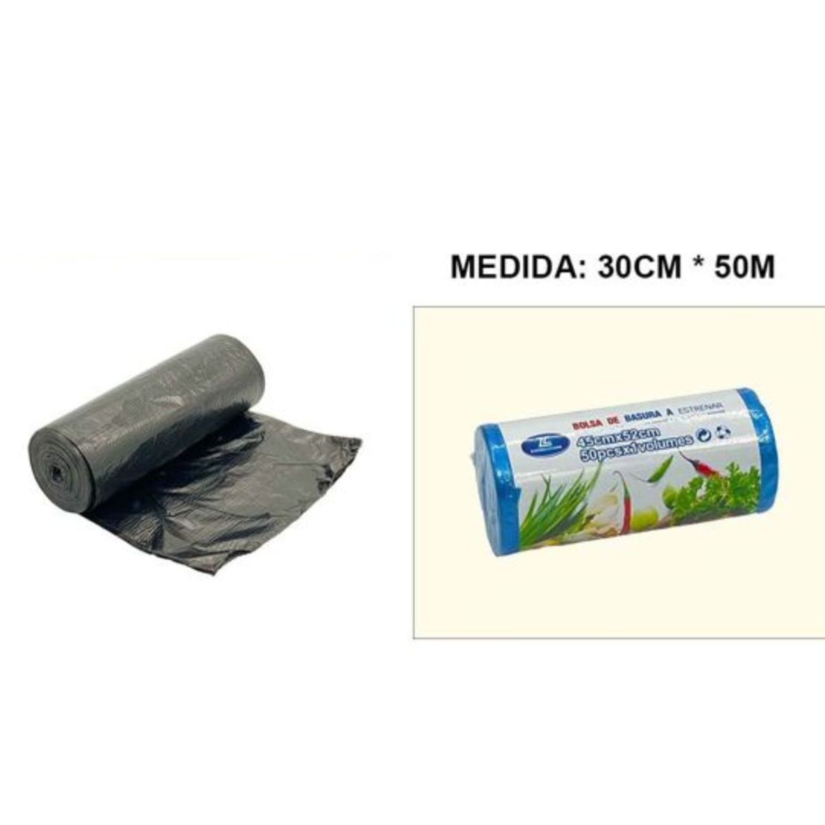 GENERICO - Bolsa de basura 50x60cm x20