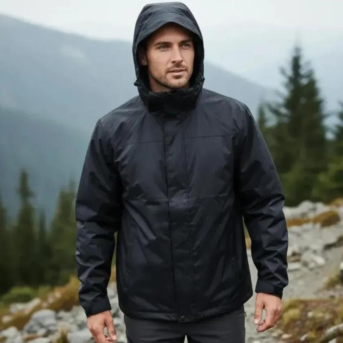 BLUE MOUNTAIN - CHAQUETA  IMPERMEABLE OUTDOOR  HOMBRE