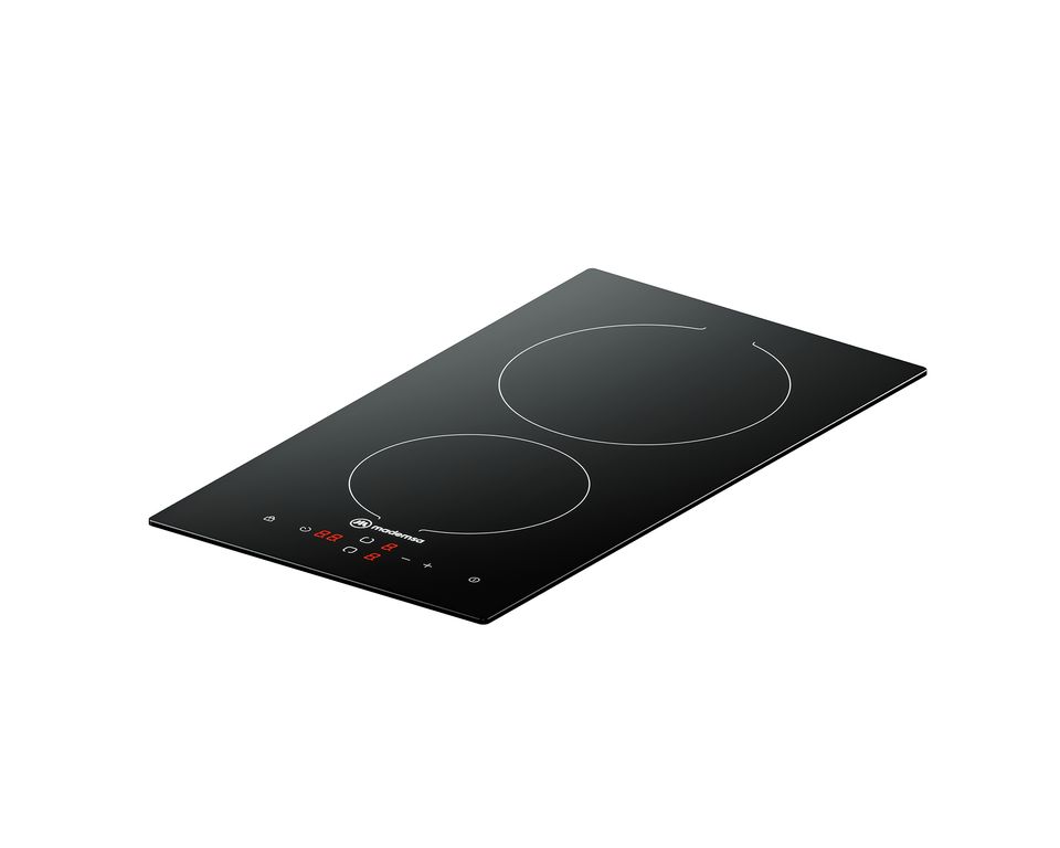 MADEMSA Encimera Eléctrica 2 Platos Vitrocerámica VM2TR
