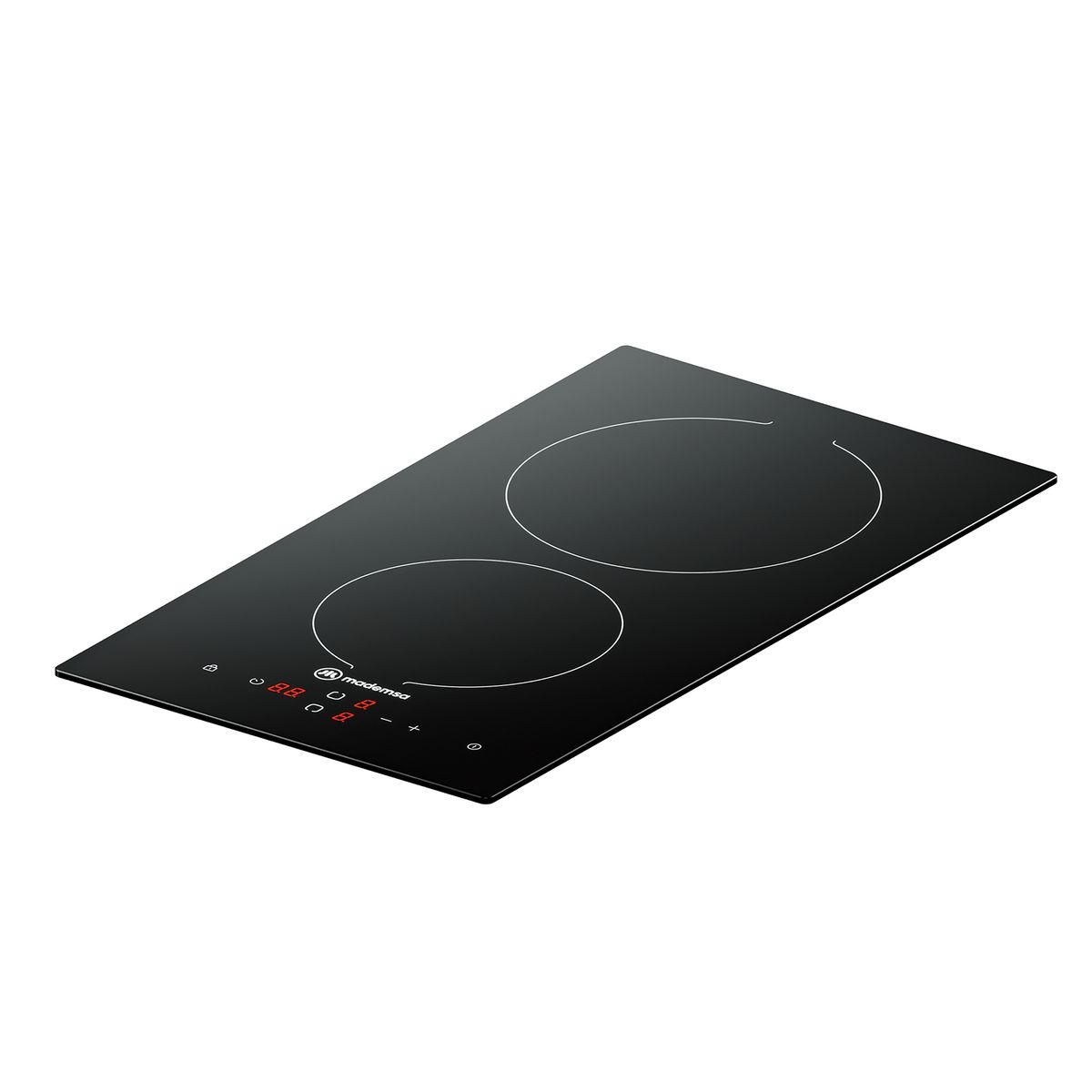 MADEMSA - Encimera Eléctrica 2 Platos Mademsa Vitrocerámica VM2TR