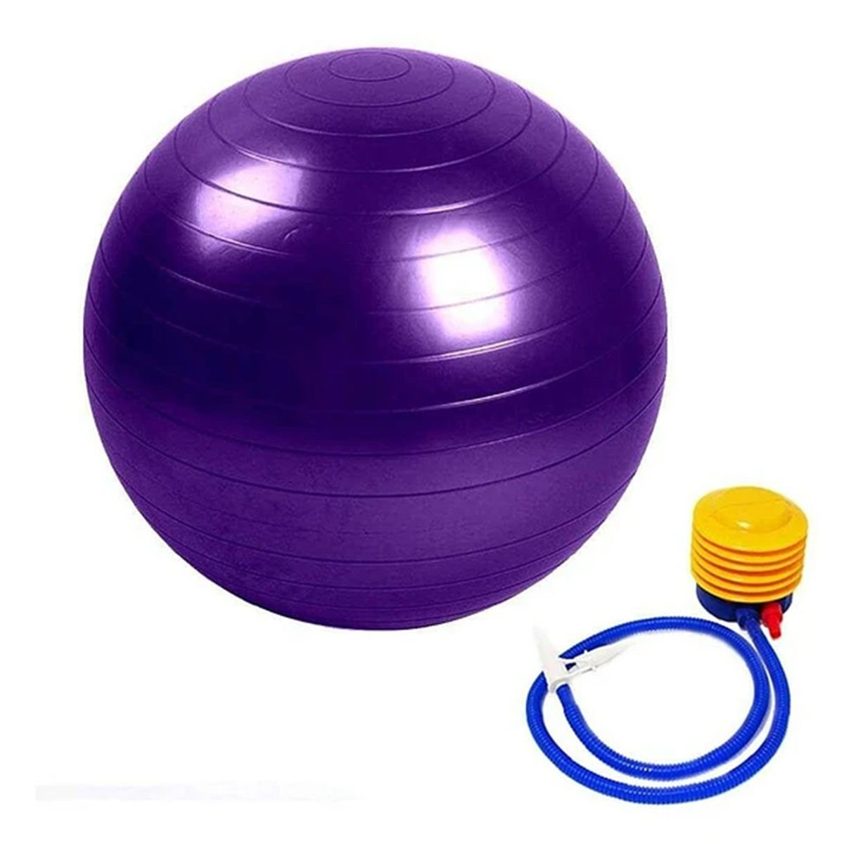 GENERICO - Pelota Balon 75 Cm Pilates Yoga + Inflador Pelotas