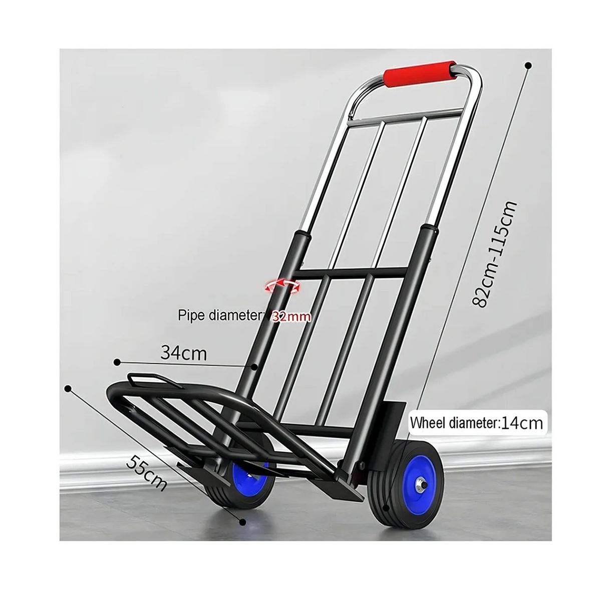 GENERICO - Carro Plegable De Carga Yegua 100 Kg