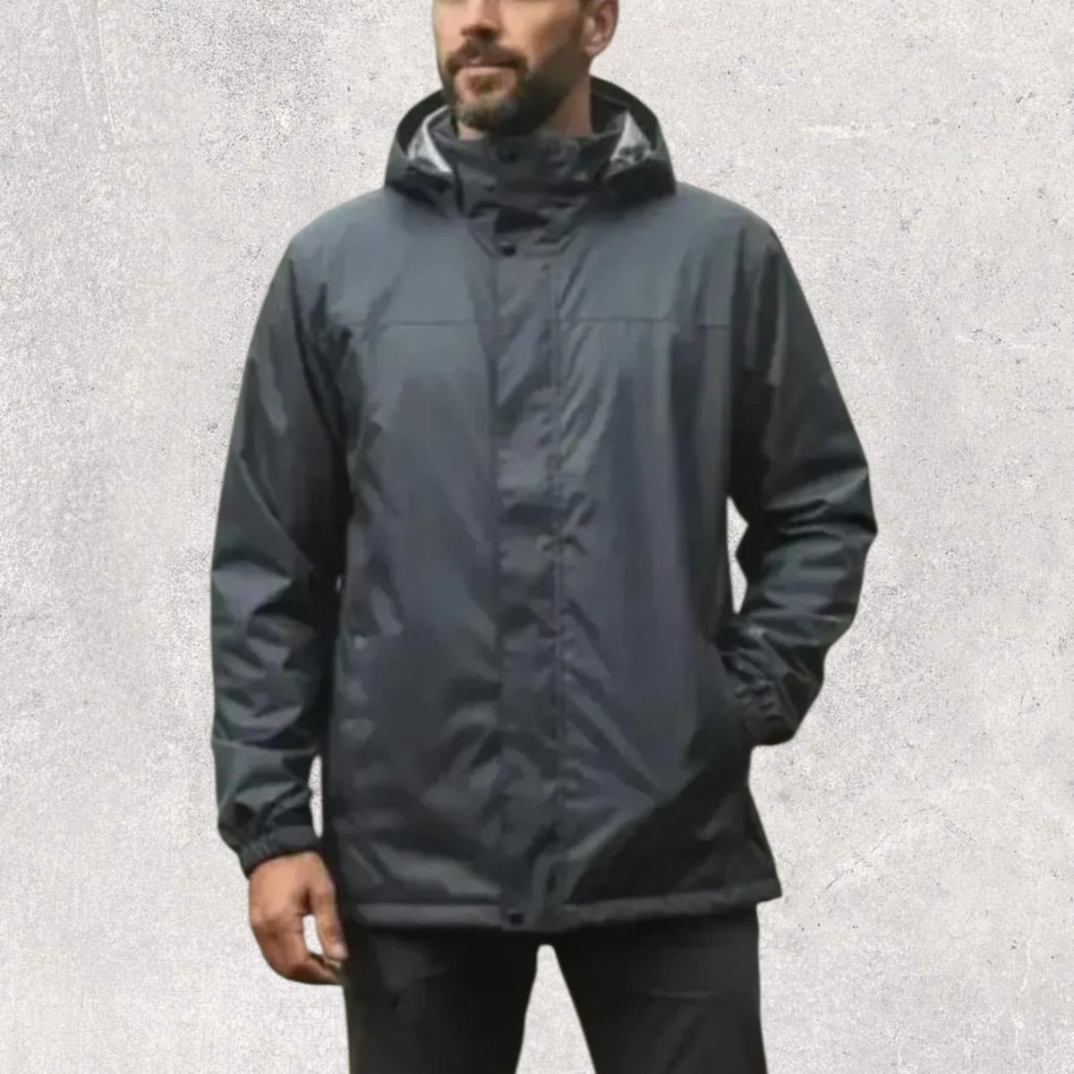 BLUE MOUNTAIN - CHAQUETA 100% IMPERMEABLE  OUTDOOR  HOMBRE