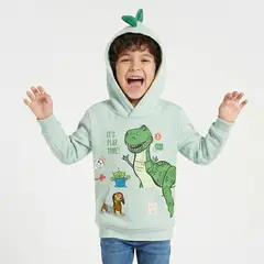 DISNEY - Polerón Cerrado Niño Hoodie Rex Toy Story Verde