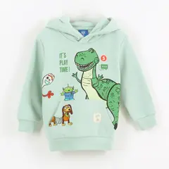 DISNEY - Polerón Cerrado Niño Hoodie Rex Toy Story Verde