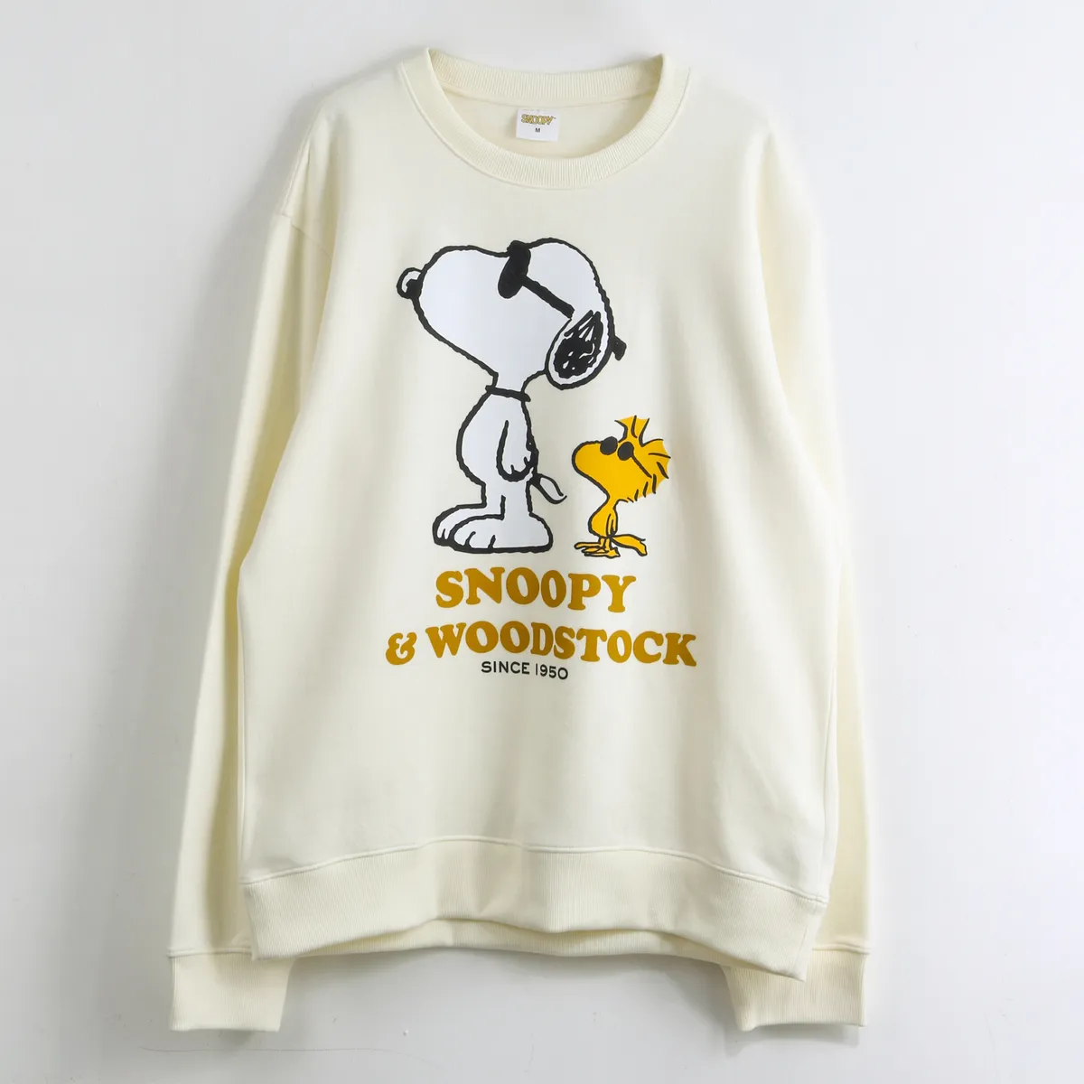 SNOOPY - Polerón Cerrado Hombre Snoopy & Woodstock Blanco Snoopy