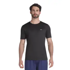 OLYMPIKUS - POLERA ESSENTIAL MANGA CORTA NEGRA HOMBRE