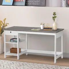 MSA MUEBLES SANTA ANA - Escritorio 1.5 Mt. White Gray AOK