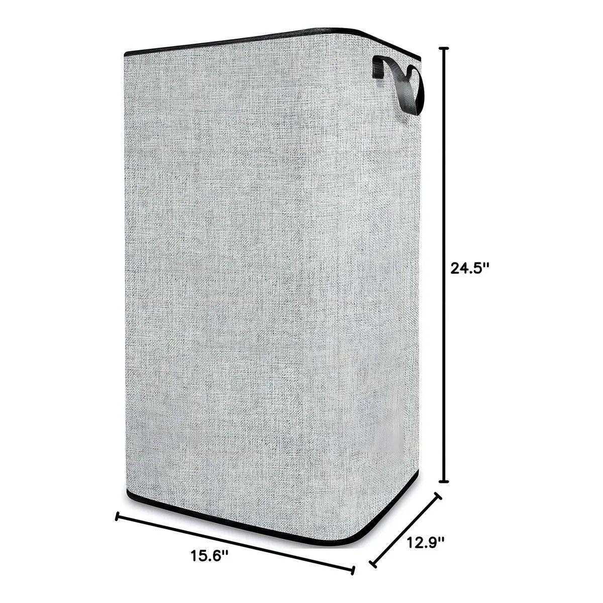 GENERICO - Cesto de Ropa Plegable 80L Grande Rectangular y con Asas Resistentes Ideal para Baño y Dormitorio color gris BELUG