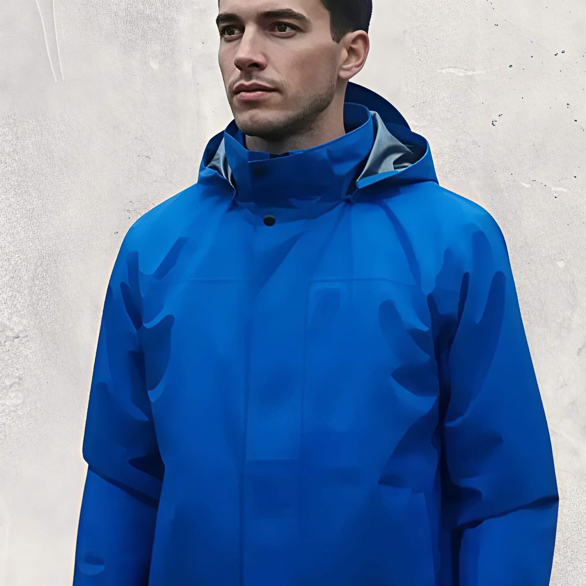 BLUE MOUNTAIN - CHAQUETA 100% IMPERMEABLE  OUTDOOR  HOMBRE