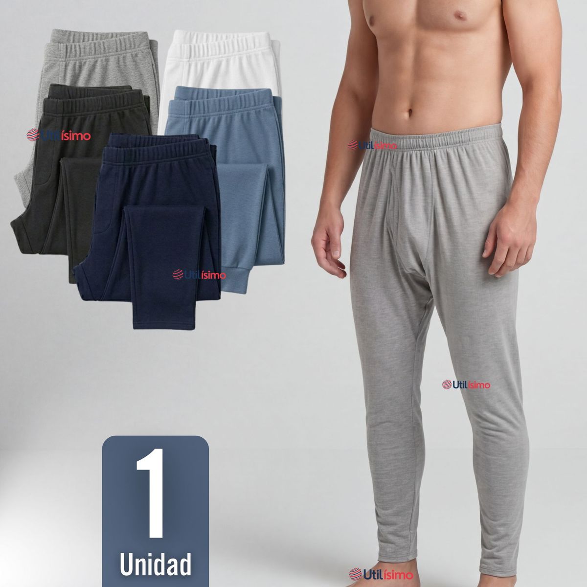 UTILISIMO - Calzoncillo Largo Polar Calza Hombre Invierno Primera Capa
