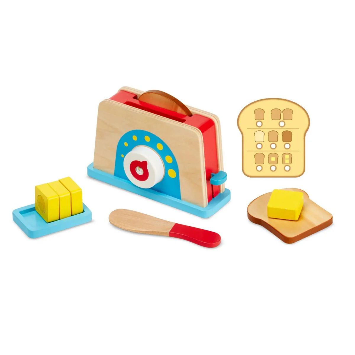 MELISSA & DOUG - SET DE TOSTADORA PAN Y MANTEQUILLA MELISSA AND DOUG