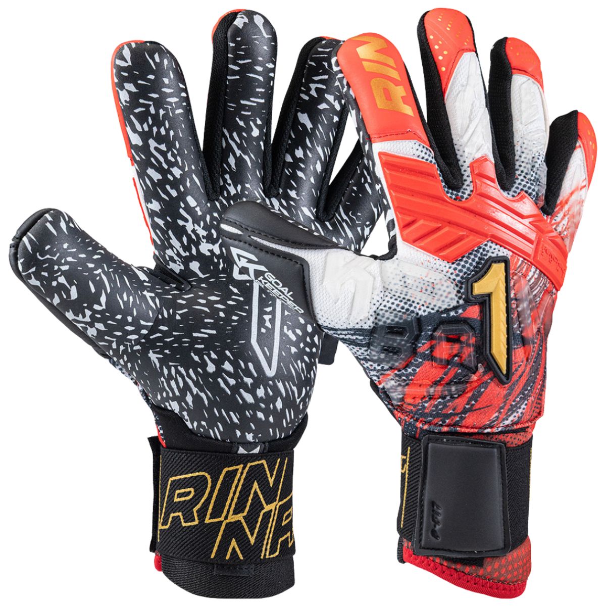 RINNAI - Guantes de Arquero Rinat Fiera Prime Con 5 Férulas Removibles