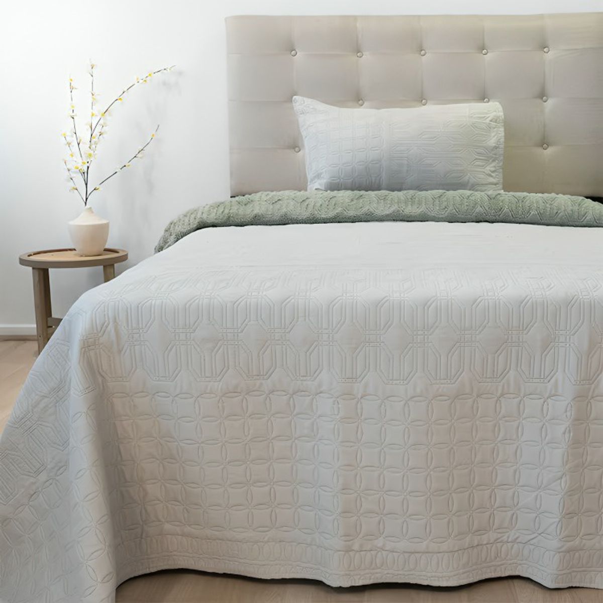DORAL - Quilt Hotpress Viena Con Sherpa 1.5 Plazas  Arena  Doral
