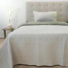 DORAL - Quilt Hotpress Viena Con Sherpa 2 Plazas Arena