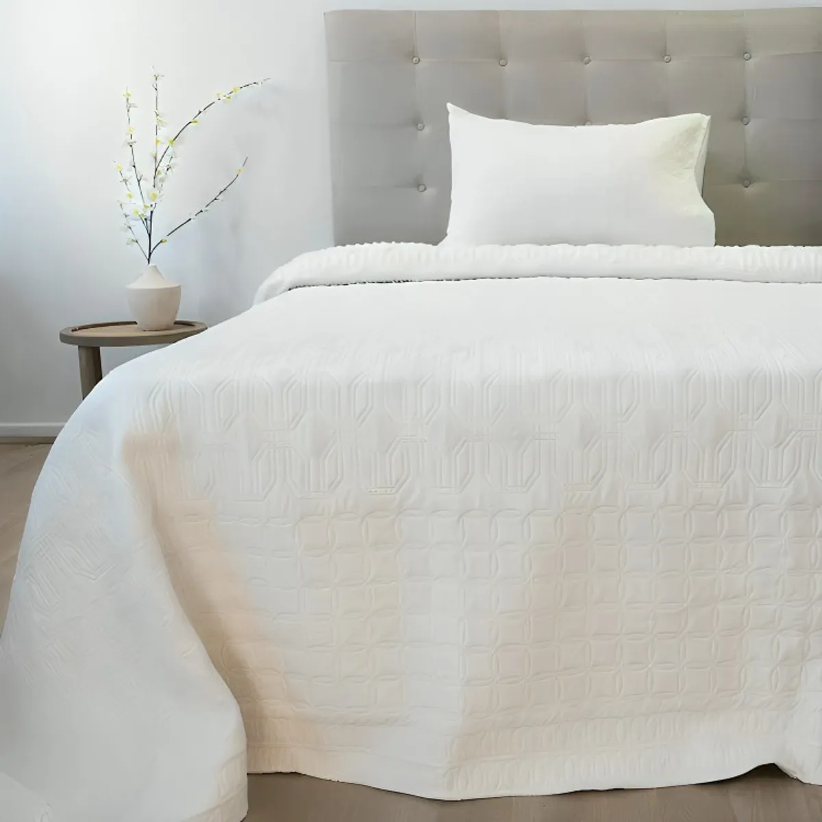 DORAL - Quilt Hotpress Viena Con Sherpa 2 Plazas  Beige  Doral