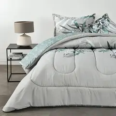 CANNON - Plumón Estampado 1.5 Plazas Juncus