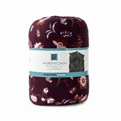 AMERICAN FAMILY - Sábana De Polar Estampada 1,5 Plaza Aba