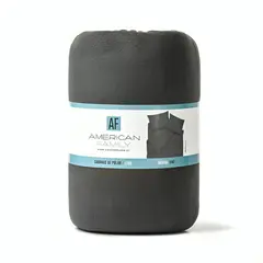 AMERICAN FAMILY - Sábana De Polar Lisa 2,5 Plaza Grafito