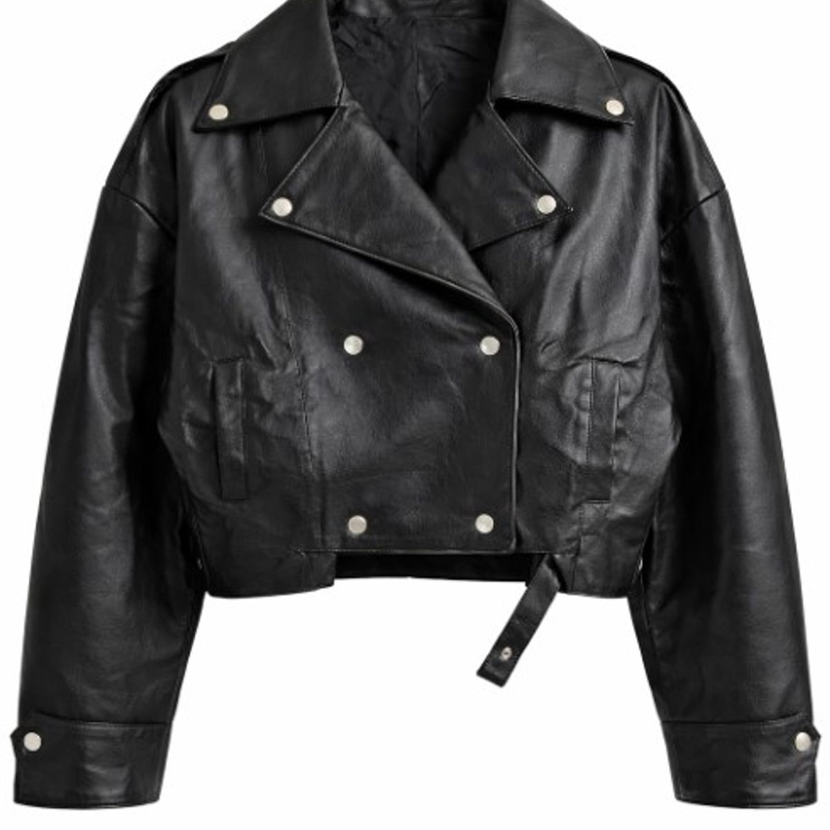 AGW - chaqueta ecocuero overzise mujer