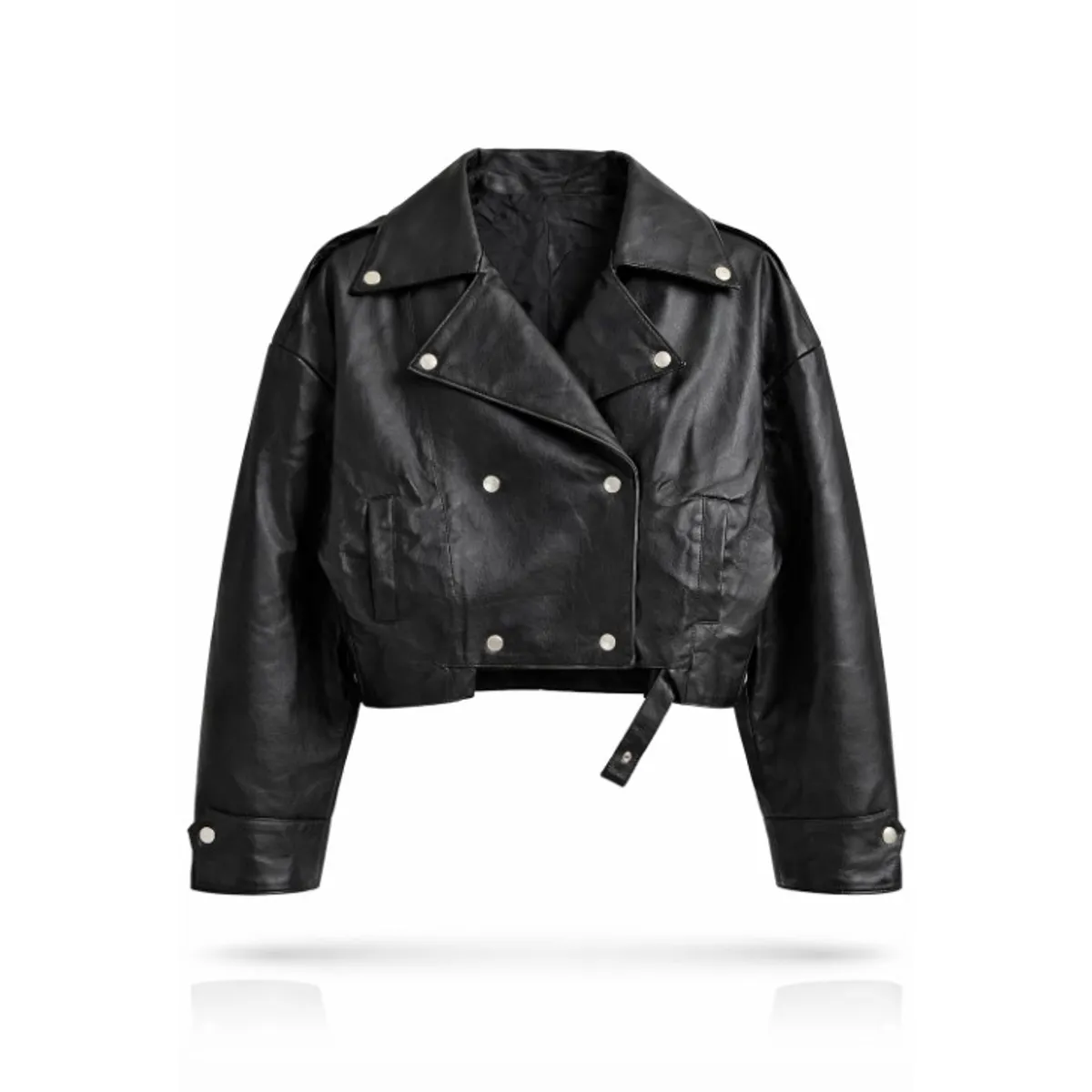 AGW - chaqueta ecocuero overzise mujer