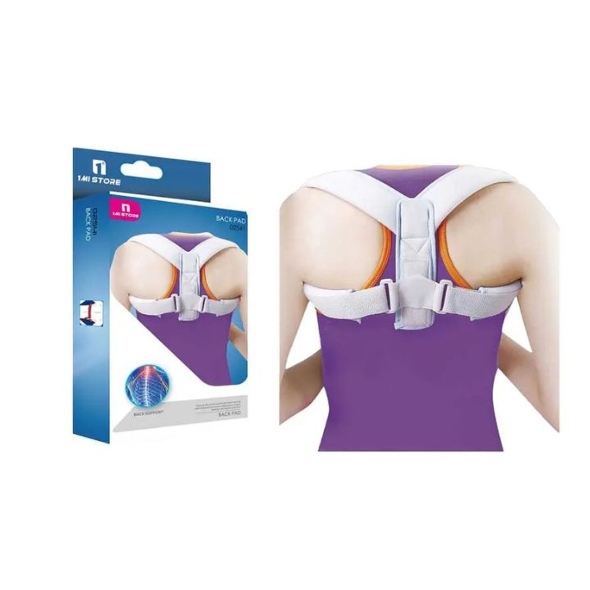 GENERICO - Corrector de Postura Espalda y Hombros - Soporte Ajustable - Unisex - Talle Único