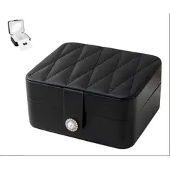 GENERICO - Mini Joyero Estuche Organizador Aretes Anillos Viaje