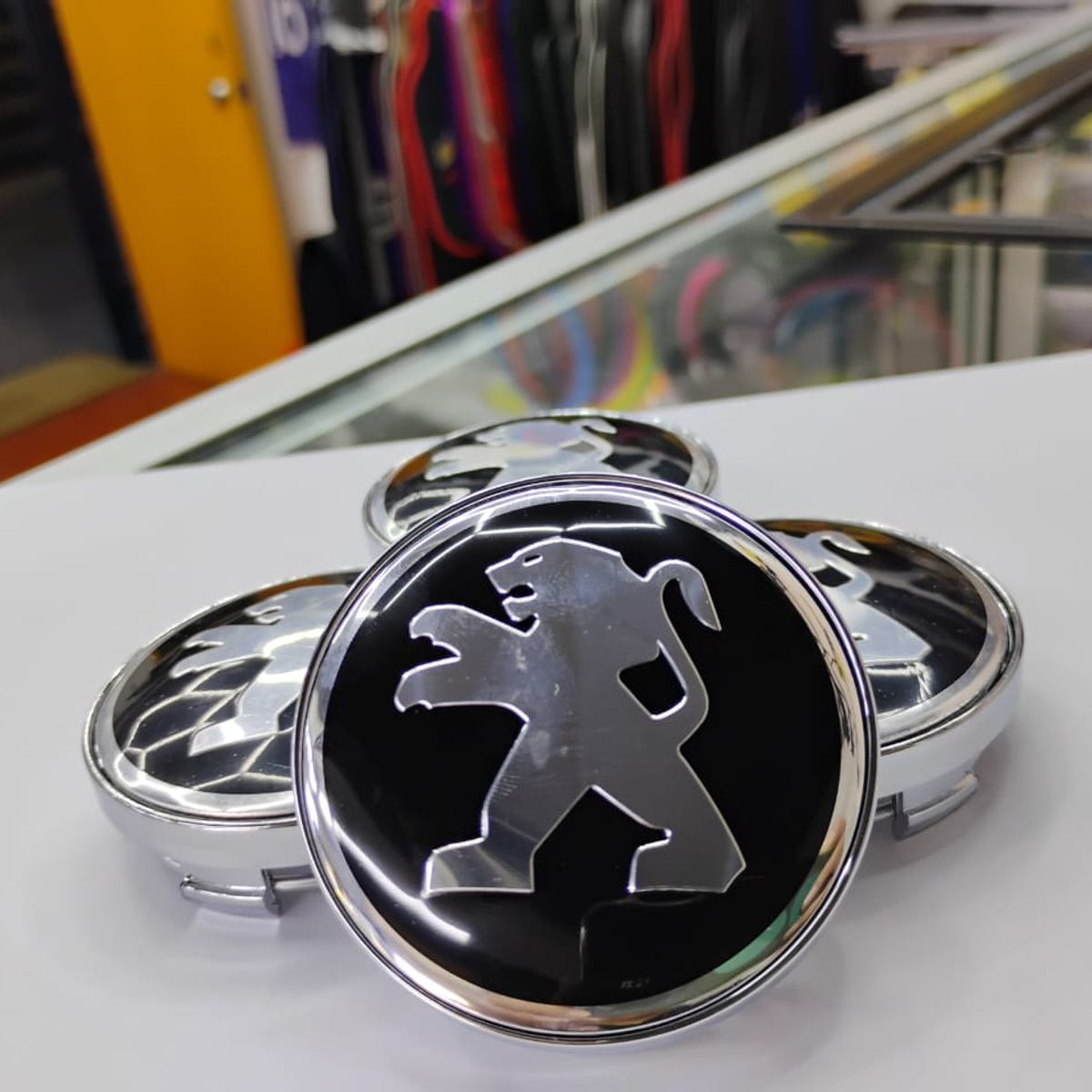 GENERICO - Tapa centro Llantas de autos 60mm universal PEUGEOT