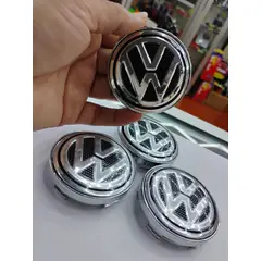 GENERICO - Tapa centro Llantas de autos 60mm universal VOLKSWAGEN