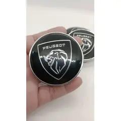 GENERICO - Tapa centro Llantas de autos 56mm universal PEUGEOT LOGO NUEVO