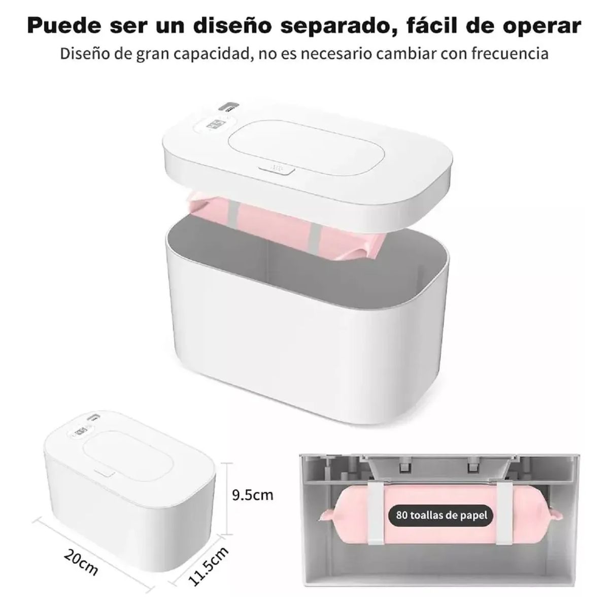 GENERICO - Calentador De Toallitas Húmedas Para Bebés Termostato Usb