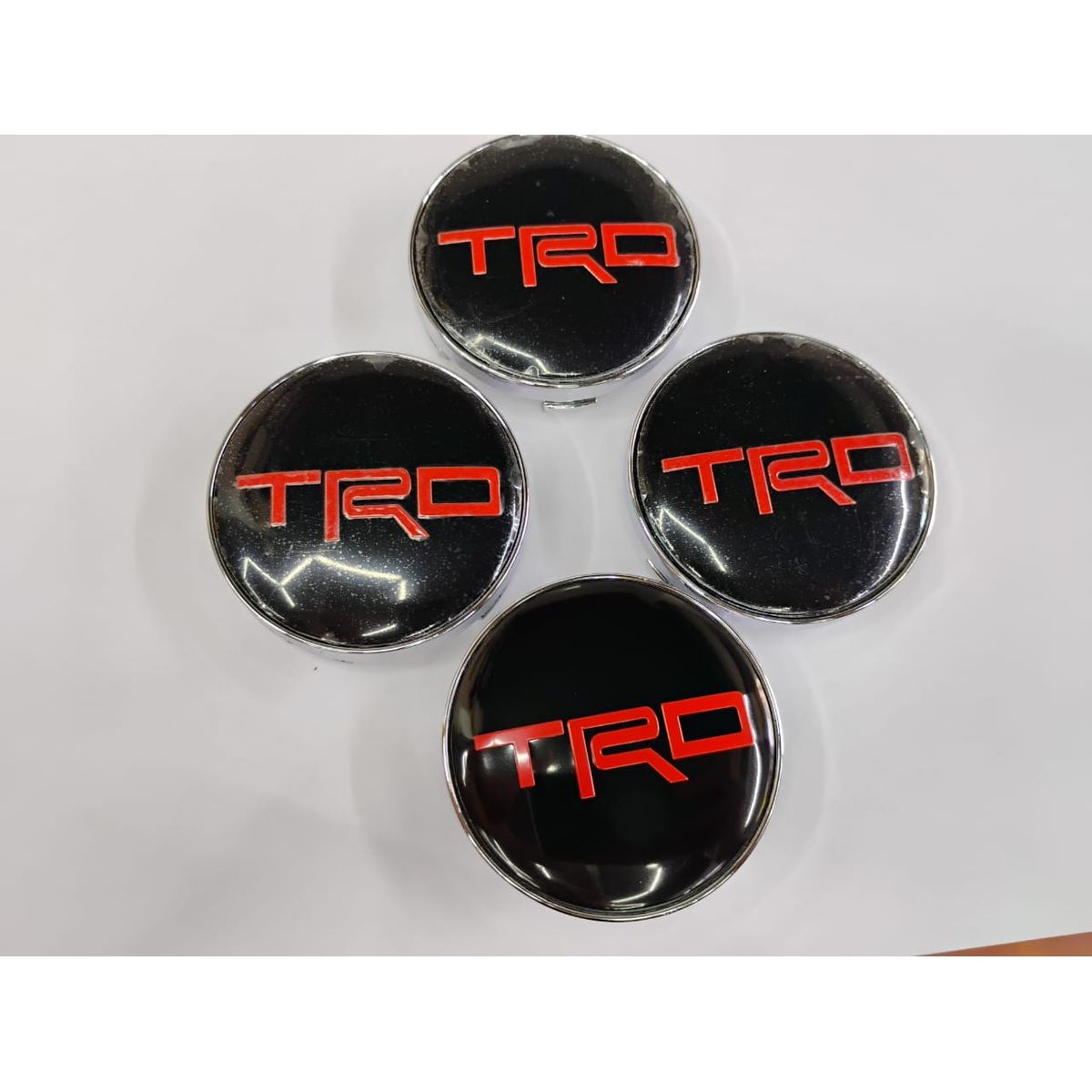 GENERICO - X4 Tapas centro de llantas de auto tunning 56MM TRD