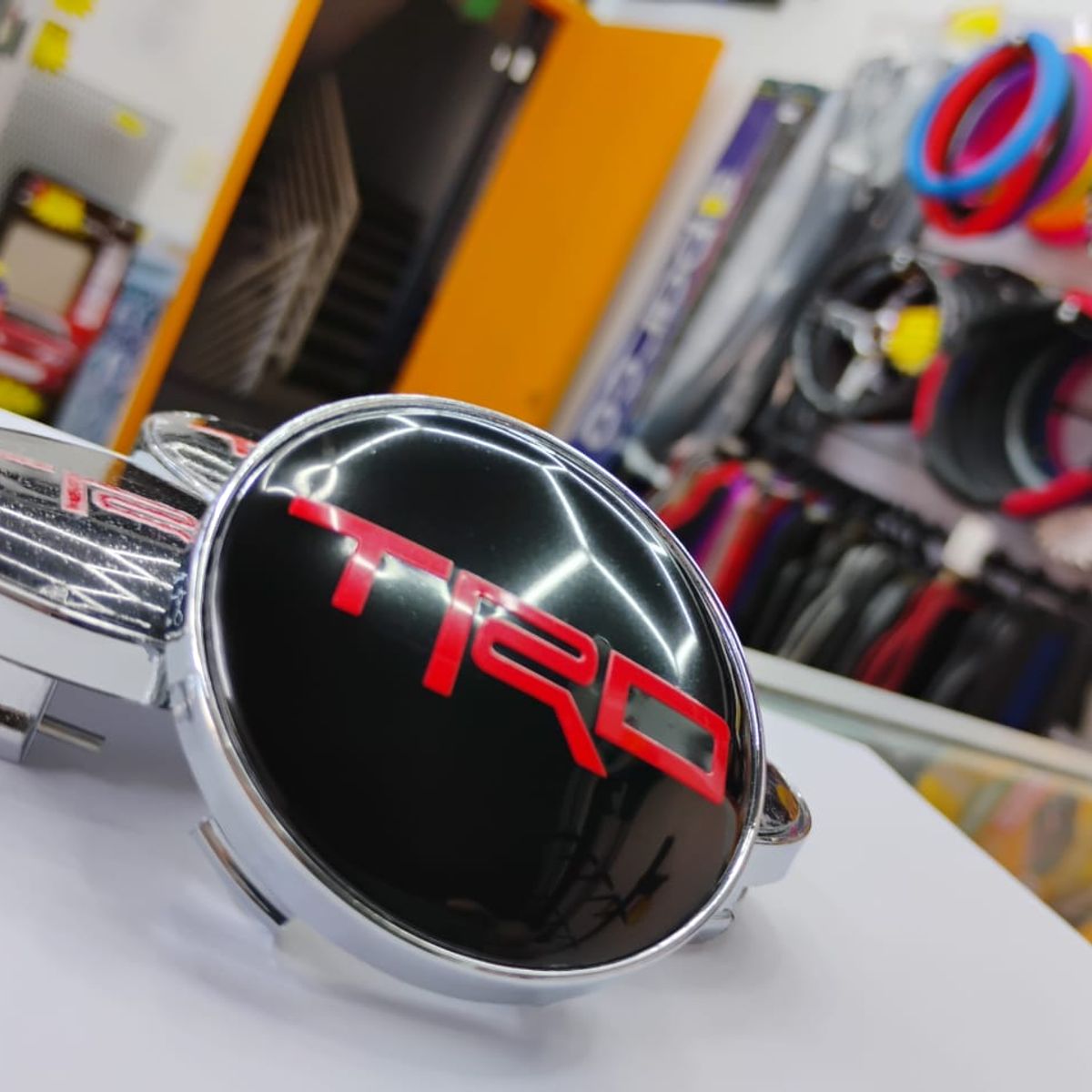 GENERICO - X4 Tapas centro de llantas de auto tunning 56MM TRD