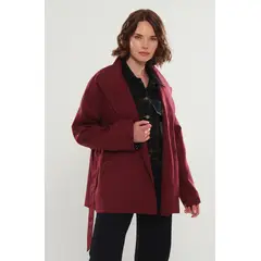 WADOS - CHAQUETA MANGA LARGA CON LAZO EN CINTURA