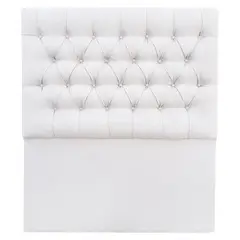 VINTAGE MOBEL - Respaldo Capitone 1.5 plaza Lino Marfil