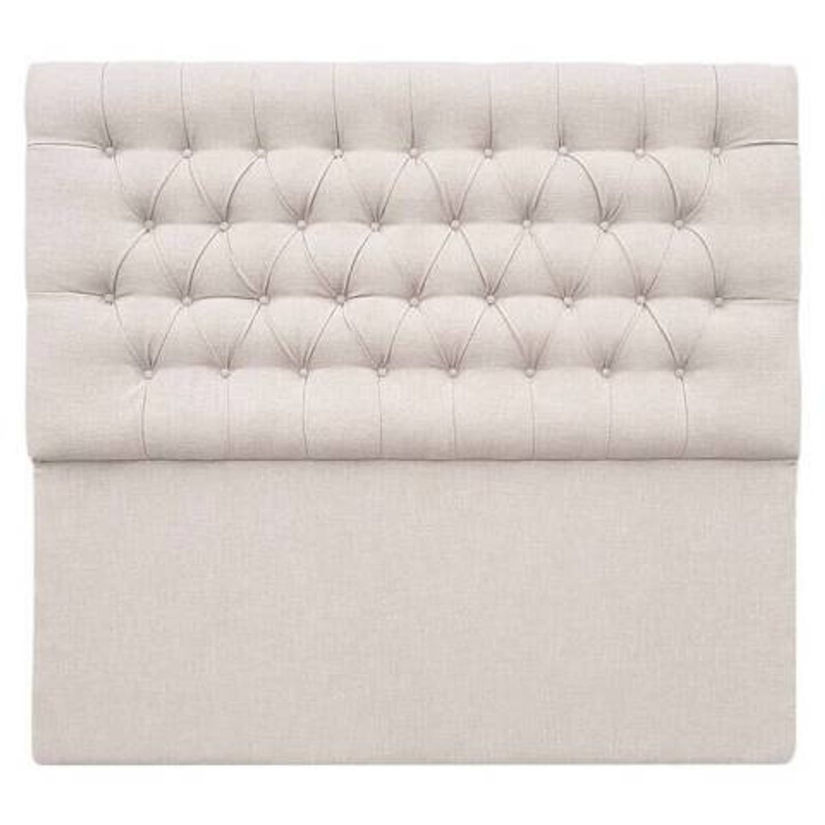 VINTAGE MOBEL - Respaldo Capitone Queen Lino Marfil